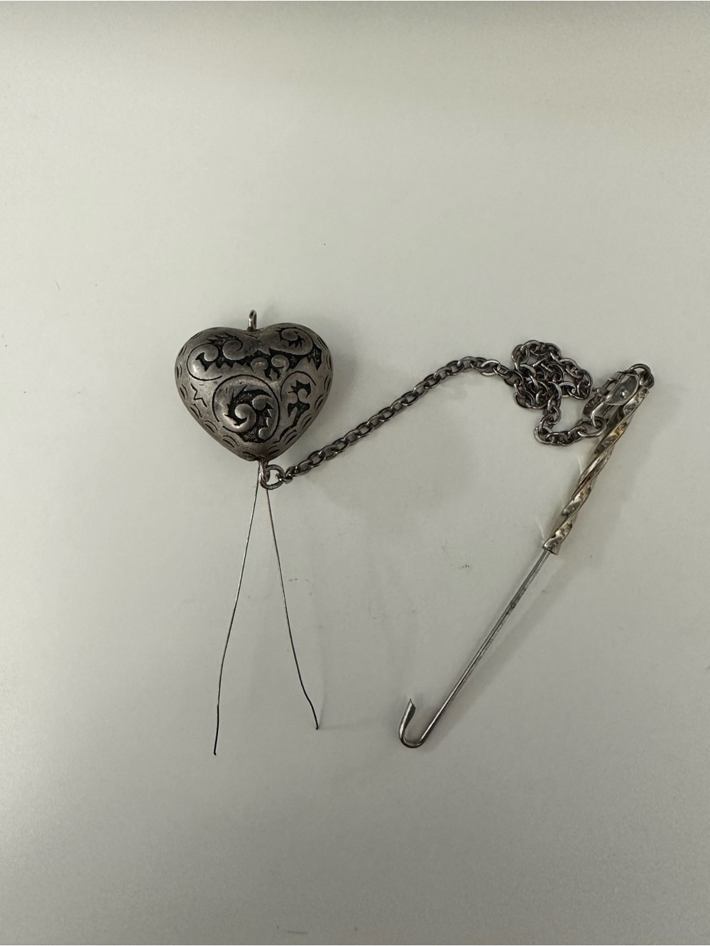 Vintage Heart Dololly Fiber Hider/Thread Tail Tucker Embroidery/Needlepoint Tool